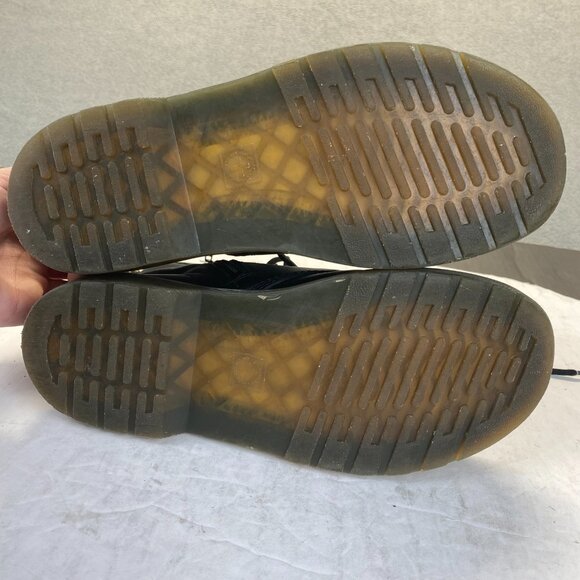 Dr. Martens Mens Short Boots Black Leather Stitch Hole Size US 5 /EUR 37 main image 6